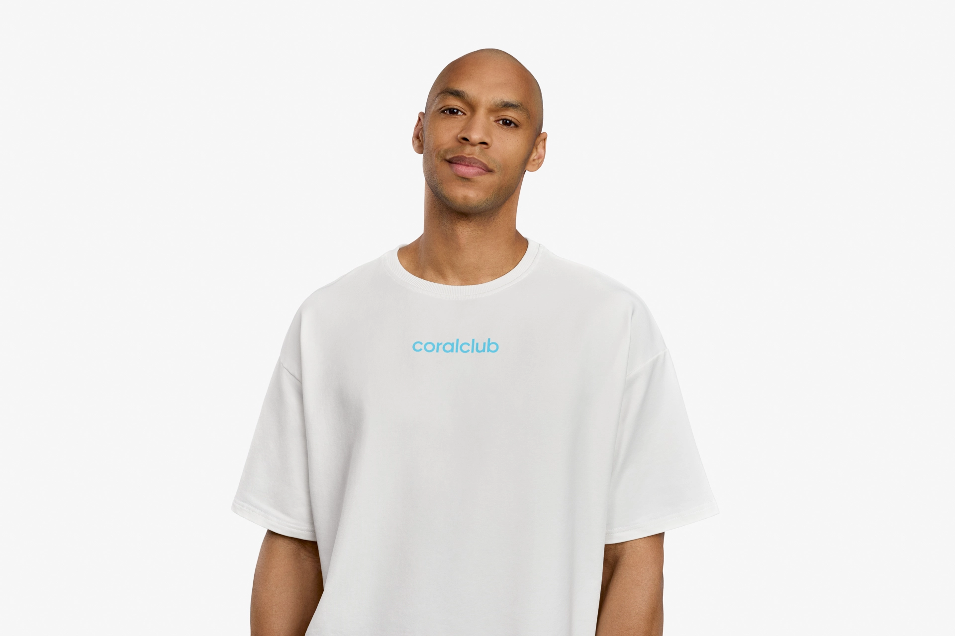 Unisex T-Shirt aus French-Terry-Stoff, weiß